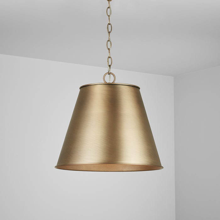 Capital Lighting - 337811AD - One Light Pendant - Welker - Aged Brass