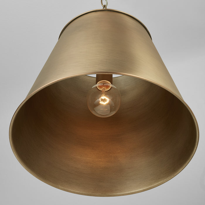 Capital Lighting - 337811AD - One Light Pendant - Welker - Aged Brass