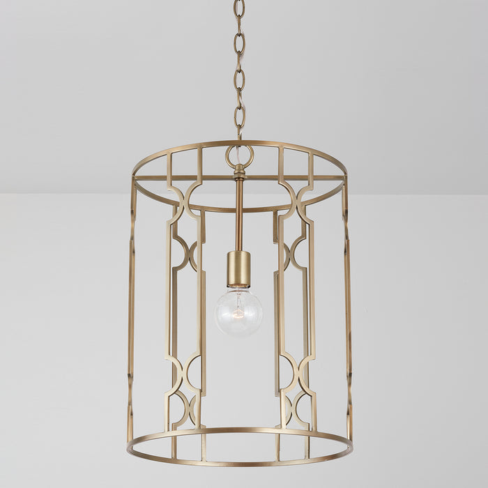 Capital Lighting - 338911AD - One Light Pendant - Jordyn - Aged Brass