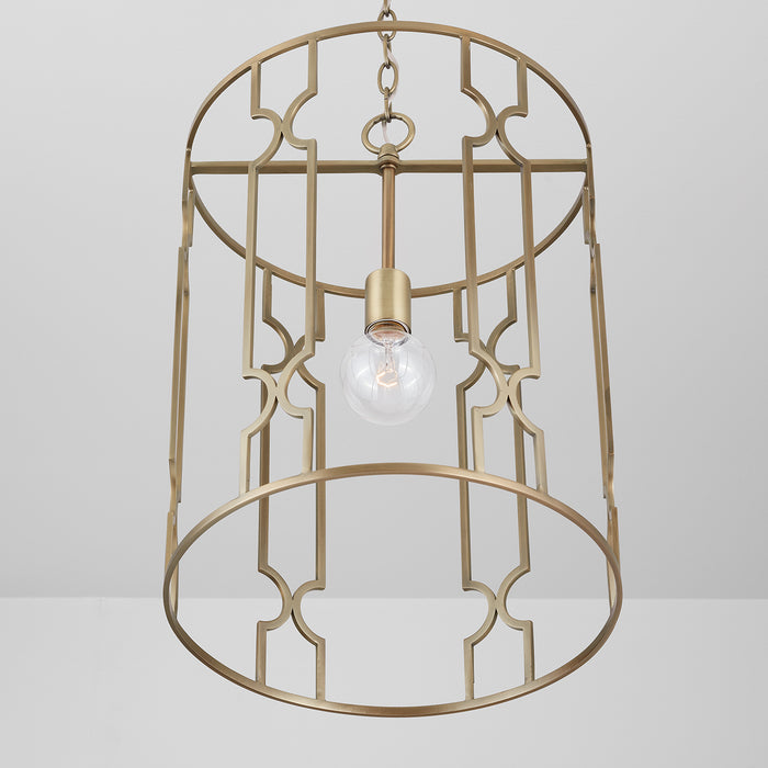 Capital Lighting - 338911AD - One Light Pendant - Jordyn - Aged Brass