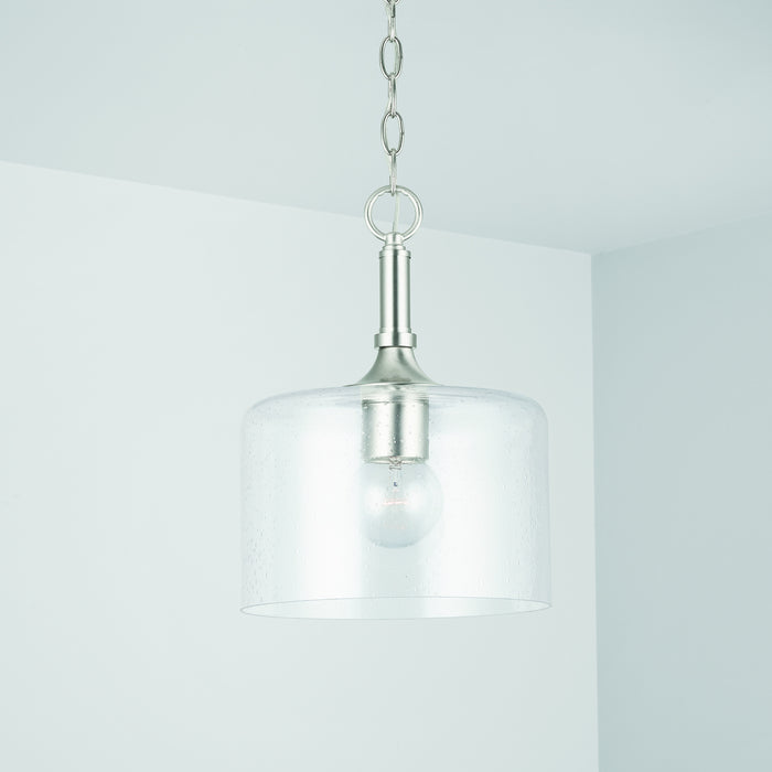 Capital Lighting - 339311BN - One Light Pendant - Carter - Brushed Nickel