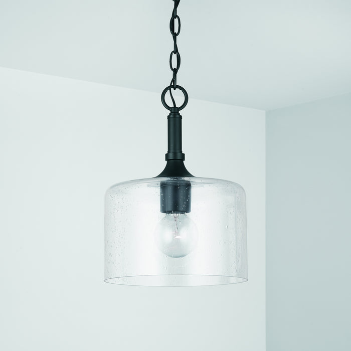 Capital Lighting - 339311MB - One Light Pendant - Carter - Matte Black