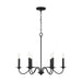 Capital Lighting - 437261BI - Six Light Chandelier - Vincent - Black Iron