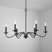 Capital Lighting - 437262BI - Six Light Chandelier - Vincent - Black Iron