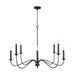 Capital Lighting - 437281BI - Eight Light Chandelier - Vincent - Black Iron