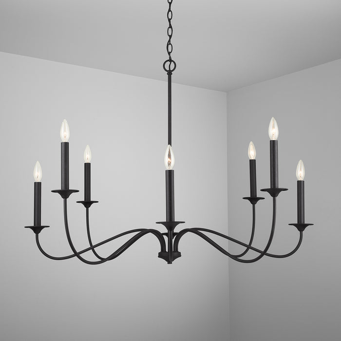 Capital Lighting - 437281BI - Eight Light Chandelier - Vincent - Black Iron