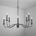 Capital Lighting - 437281BI - Eight Light Chandelier - Vincent - Black Iron