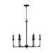 Capital Lighting - 437361BI - Six Light Chandelier - Clint - Black Iron