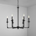 Capital Lighting - 437361BI - Six Light Chandelier - Clint - Black Iron