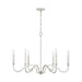 Capital Lighting - 438561WW - Six Light Chandelier - Demi - Winter White