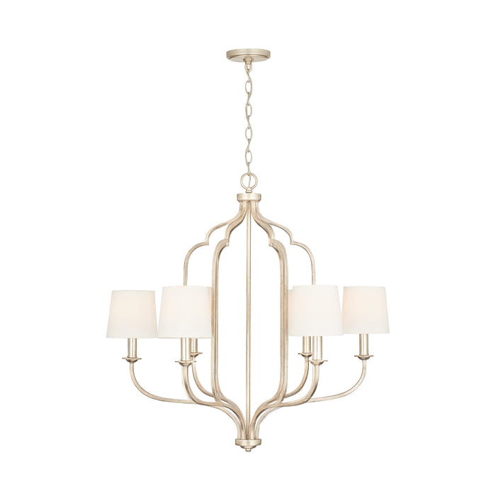 Capital Lighting - 438761WG-698 - Six Light Chandelier - Ophelia - Winter Gold