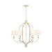 Capital Lighting - 438761WG-698 - Six Light Chandelier - Ophelia - Winter Gold