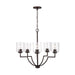 Capital Lighting - 439351BZ-500 - Five Light Chandelier - Carter - Bronze