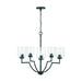 Capital Lighting - 439351MB-500 - Five Light Chandelier - Carter - Matte Black