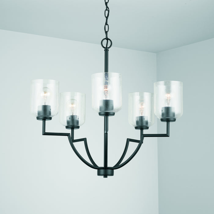 Capital Lighting - 439351MB-500 - Five Light Chandelier - Carter - Matte Black