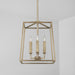 Capital Lighting - 537641AD - Four Light Foyer Pendant - Thea - Aged Brass