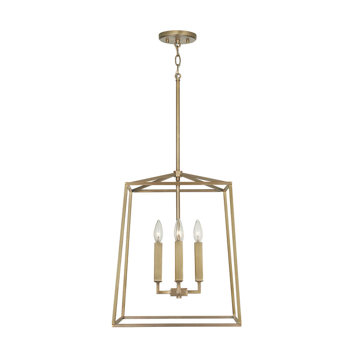 Capital Lighting - 537642AD - Four Light Foyer Pendant - Thea - Aged Brass