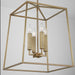 Capital Lighting - 537642AD - Four Light Foyer Pendant - Thea - Aged Brass