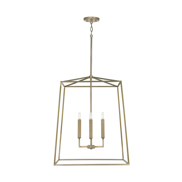 Capital Lighting - 537643AD - Four Light Foyer Pendant - Thea - Aged Brass