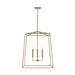 Capital Lighting - 537643AD - Four Light Foyer Pendant - Thea - Aged Brass