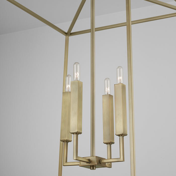 Capital Lighting - 537643AD - Four Light Foyer Pendant - Thea - Aged Brass