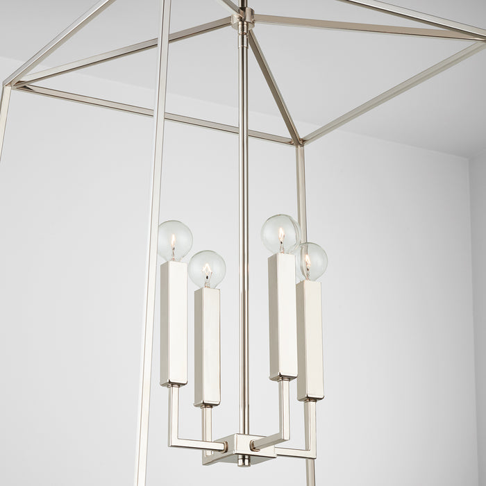 Capital Lighting - 537643PN - Four Light Foyer Pendant - Thea - Polished Nickel