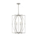 Capital Lighting - 537961AS - Six Light Foyer Pendant - Oran - Antique Silver