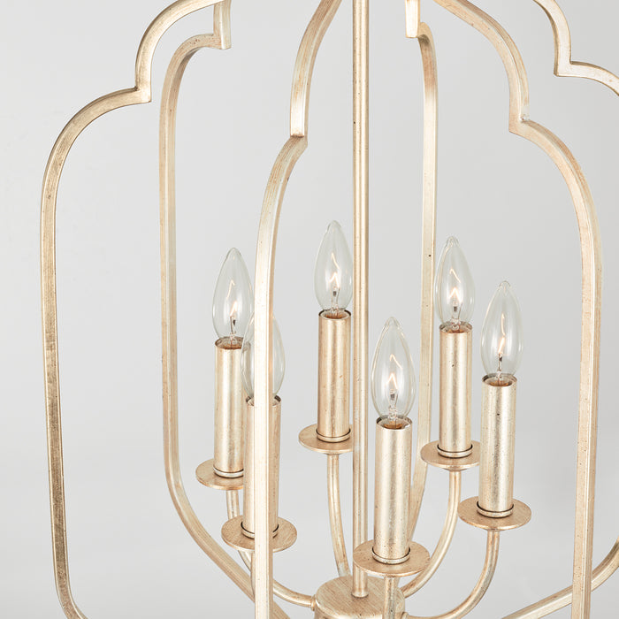 Capital Lighting - 538761WG - Six Light Foyer Pendant - Ophelia - Winter Gold