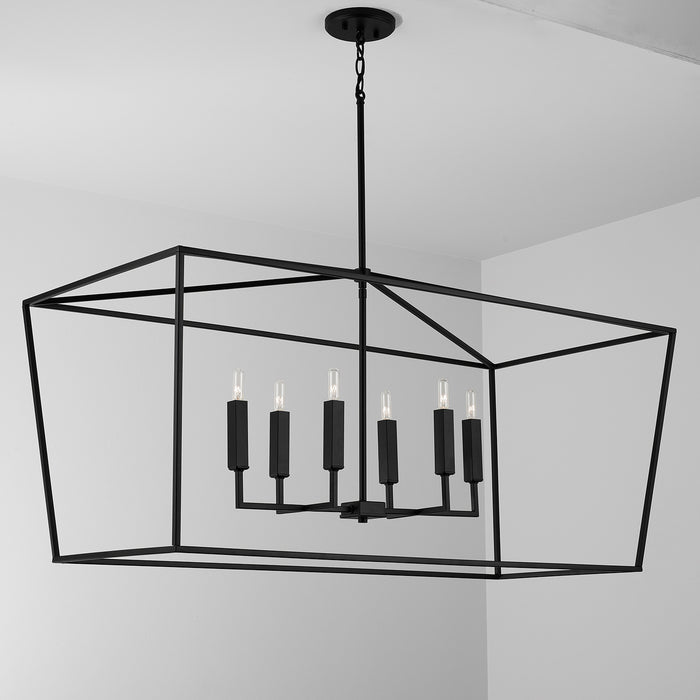 Capital Lighting - 837661MB - Six Light Island Pendant - Thea - Matte Black