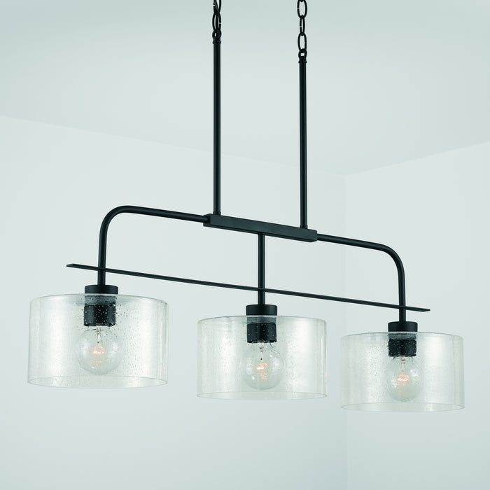 Capital Lighting - 838435MB - Three Light Island Pendant - Jake - Matte Black