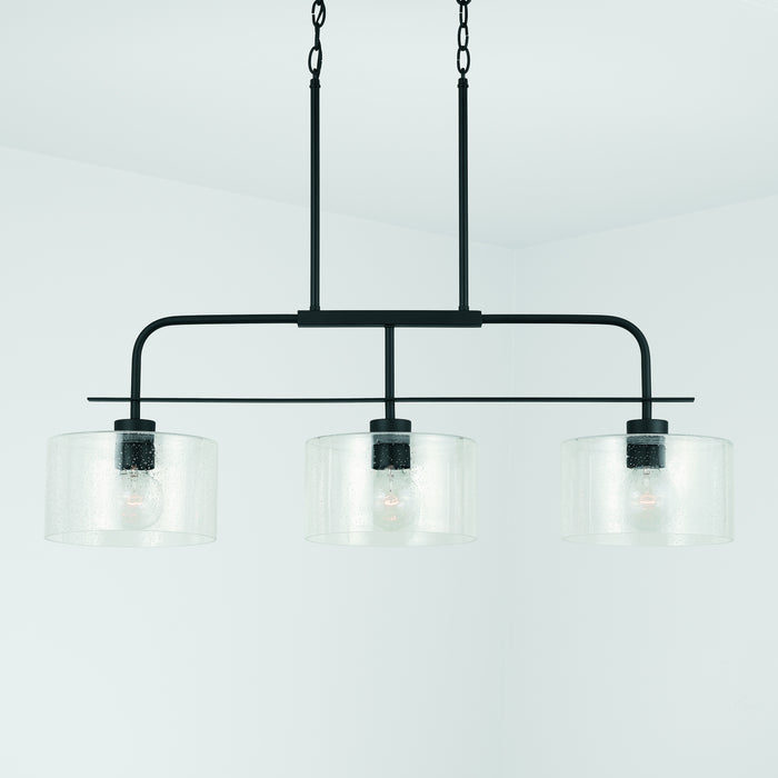 Capital Lighting - 838435MB - Three Light Island Pendant - Jake - Matte Black