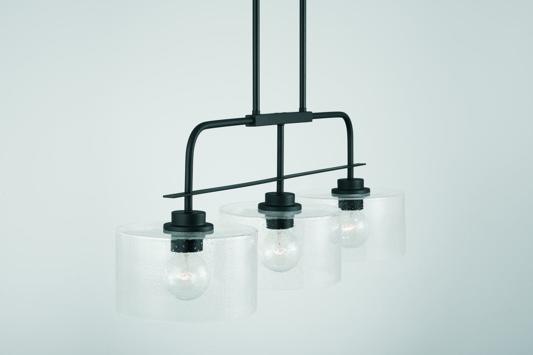 Capital Lighting - 838435MB - Three Light Island Pendant - Jake - Matte Black