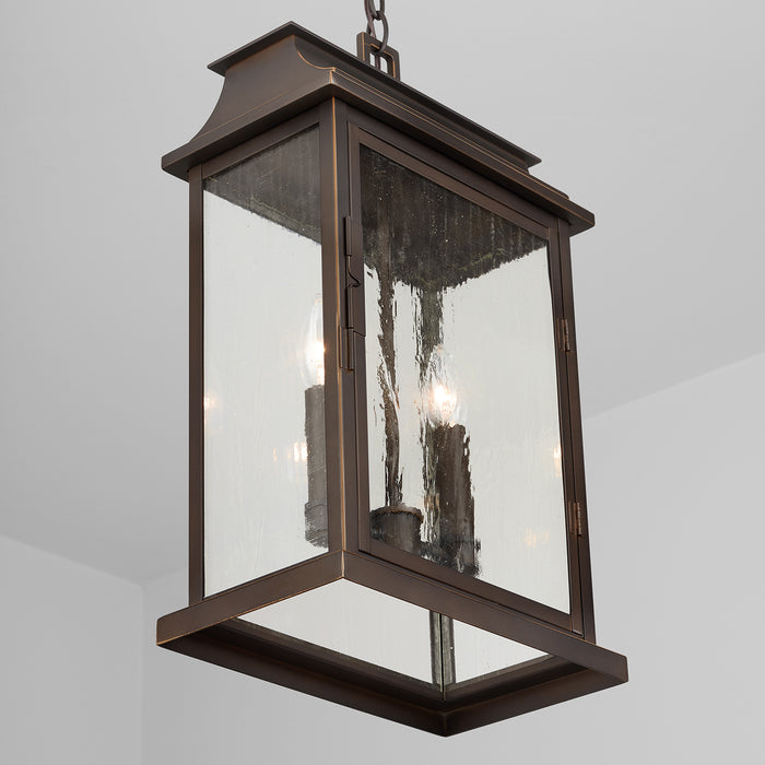 Capital Lighting - 936823OZ - Two Light Outdoor Hanging Lantern - Bolton - Oiled Bronze