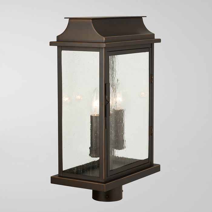 Capital Lighting - 936832OZ - Three Light Outdoor Post Lantern - Bolton - Oiled Bronze