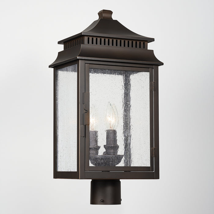 Capital Lighting - 936932OZ - Three Light Outdoor Post Lantern - Sutter Creek - Oiled Bronze