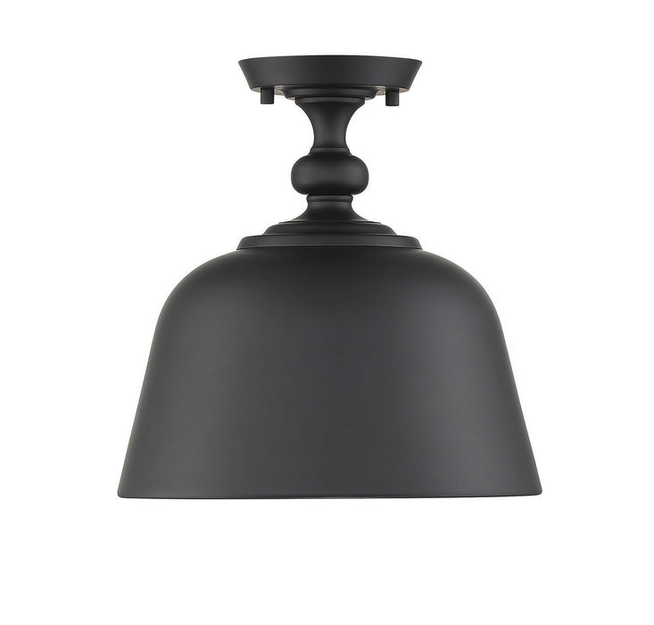 Savoy House - 6-3750-1-89 - One Light Semi-Flush Mount - Berg - Matte Black