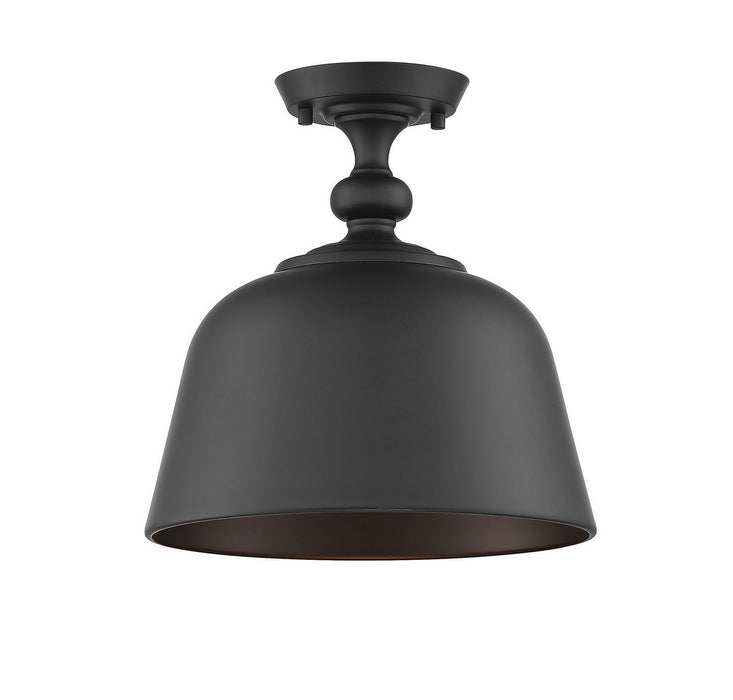 Savoy House - 6-3750-1-89 - One Light Semi-Flush Mount - Berg - Matte Black