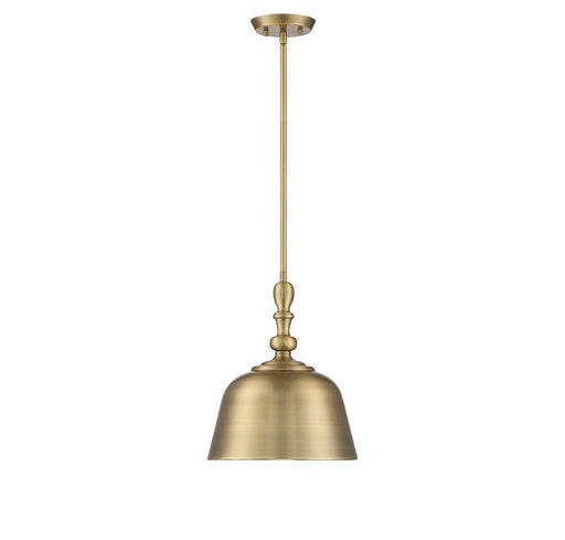 Savoy House - 7-3751-1-322 - One Light Pendant - Berg - Warm Brass