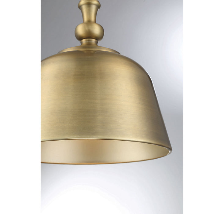 Savoy House - 7-3751-1-322 - One Light Pendant - Berg - Warm Brass