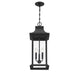 Savoy House - 5-453-BK - Three Light Outdoor Pendant - Hancock - Matte Black