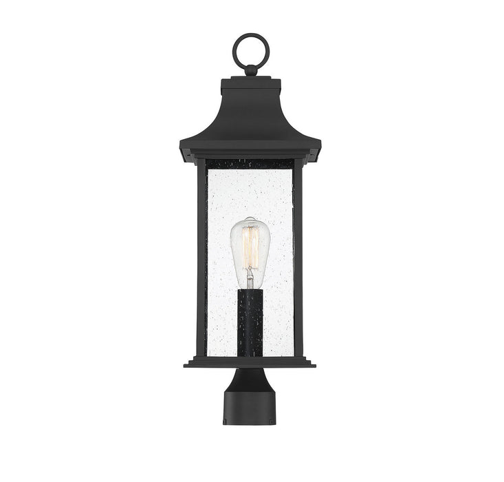 Savoy House - 5-454-BK - One Light Post Lantern - Hancock - Matte Black