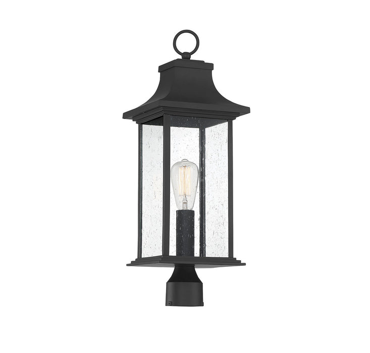 Savoy House - 5-454-BK - One Light Post Lantern - Hancock - Matte Black