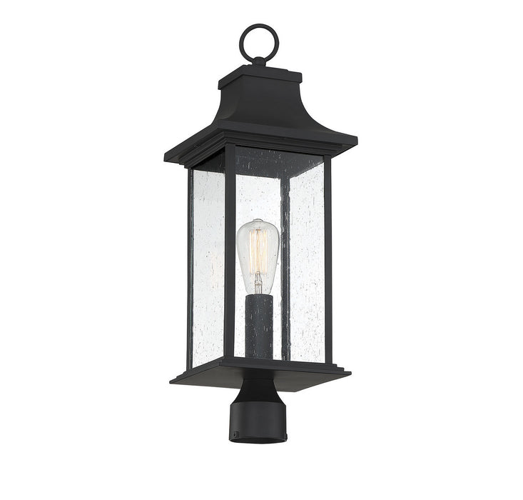 Savoy House - 5-454-BK - One Light Post Lantern - Hancock - Matte Black