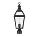 Savoy House - 5-724-153 - One Light Post Lantern - Jackson - Black with Gold Highlights