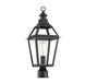 Savoy House - 5-724-153 - One Light Post Lantern - Jackson - Black with Gold Highlights