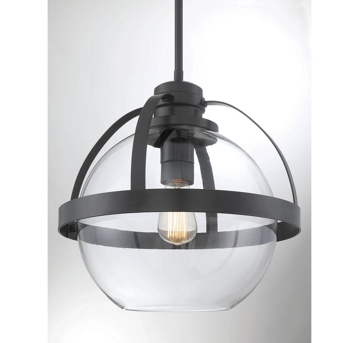 Savoy House - 7-7201-1-89 - One Light Pendant - Pendleton - Matte Black