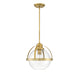 Savoy House - 7-7201-1-322 - One Light Pendant - Pendleton - Warm Brass