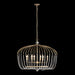 Varaluz - 343N06HG - Six Light Pendant - Voliere - Havana Gold