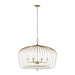 Varaluz - 343N06HG - Six Light Pendant - Voliere - Havana Gold