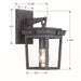 Crystorama - BEL-A8061-GE - One Light Outdoor Wall Sconce - Belmont - Graphite